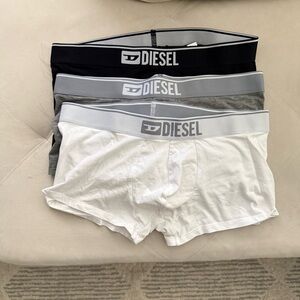 Diesel Boxer Briefs 3-Pack - Black, Gray, White